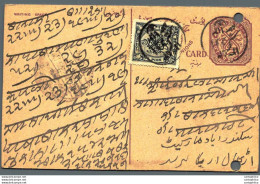 '"''India Postal Stationery Arms 4p Arms Nizam''''s Dominions''"' - Postcards