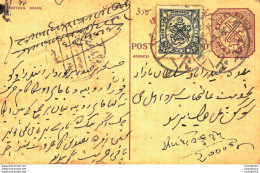 '"''India Postal Stationery Arms 4p Arms Nizam''''s Dominions''"' - Cartoline Postali