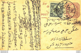 '"''India Postal Stationery Arms 4p Arms Nizam''''s Dominions''"' - Ansichtskarten