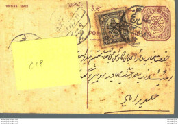 '"''India Postal Stationery Arms 4p Arms Nizam''''s Dominions''"' - Cartoline Postali