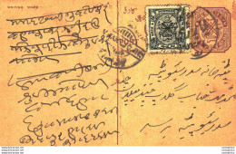 '"''India Postal Stationery Arms 4p Arms Nizam''''s Dominions Nizam''''s Dominions''"' - Cartoline Postali