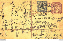 '"''India Postal Stationery Arms 4p Arms Nizam''''s Dominions Nizam''''s Dominions''"' - Cartoline Postali