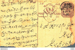 '"''India Postal Stationery Arms 4p Arms Nizam''''s Dominions''"' - Cartoline Postali