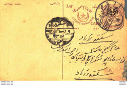 '"''India Postal Stationery Arms 4p Arms Nizam''''s Dominions''"' - Cartoline Postali