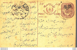 '"''India Postal Stationery Arms 4p Arms Nizam''''s Dominions''"' - Cartoline Postali