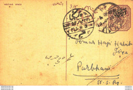 '"''India Postal Stationery Arms 4p Arms Nizam''''s Dominions To Parbhani''"' - Ansichtskarten