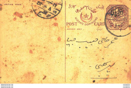 '"''India Postal Stationery Arms 4p Arms Nizam''''s Dominions''"' - Ansichtskarten