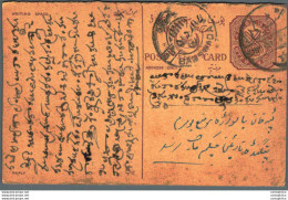 '"''India Postal Stationery Arms 4p Arms Nizam''''s Dominions Banswada Cds''"' - Ansichtskarten