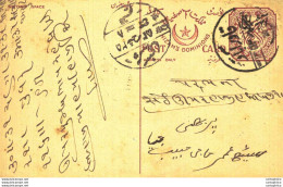 '"''India Postal Stationery Arms 4p Arms Nizam''''s Dominions''"' - Cartoline Postali