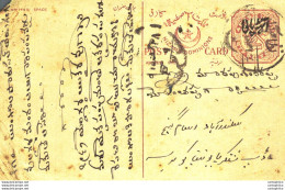 '"''India Postal Stationery Arms 4p Arms Nizam''''s Dominions''"' - Cartoline Postali