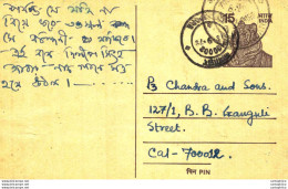 India Postal Stationery Tiger 15 - Cartoline Postali