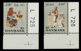 DÄNEMARK 1989 Nr 947-948 Postfrisch ECKE-URE X90DDAE - Unused Stamps