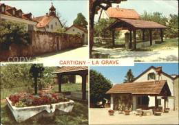 11691671 Cartigny Geneve Eglise Fontaine Pressoir Fleuri Fontaine De La Grave Ca - Autres & Non Classés