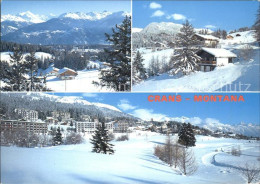 11691668 Crans-Montana Panorama La Station En Hiver Crans-sur-Sierre  - Andere & Zonder Classificatie