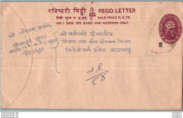 Nepal Postal Stationery Flowers 50p - Népal