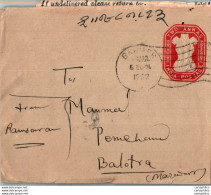 India Postal Stationery Ashoka Tiger 2A Barmer Cds To Balotra - Postkaarten