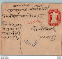 India Postal Stationery Ashoka Tiger 2A To Balotra - Cartes Postales