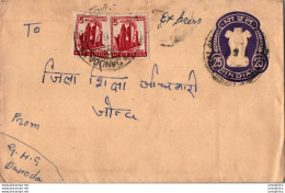 India Postal Stationery Ashoka Tiger 25 - Postkaarten