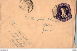 India Postal Stationery Ashoka Tiger 25 To Jind - Postcards