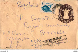 India Postal Stationery Ashoka Tiger 25 Fish Delhi - Cartes Postales