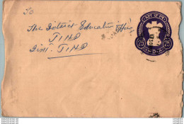 India Postal Stationery Ashoka Tiger 25 To Jind - Postales