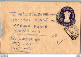 India Postal Stationery Ashoka Tiger 25 - Postkaarten