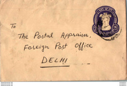 India Postal Stationery Ashoka Tiger 25 To Delhi - Cartes Postales