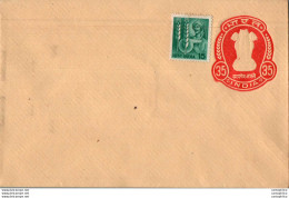 India Postal Stationery Ashoka Tiger 35 - Cartes Postales