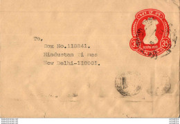 India Postal Stationery Ashoka Tiger 35 To New Delhi - Cartoline Postali