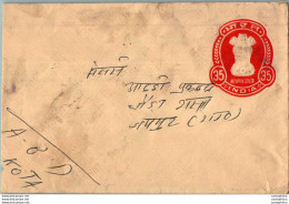 India Postal Stationery Ashoka Tiger 35 - Cartoline Postali