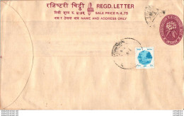 Nepal Postal Stationery Flowers 50p - Nepal