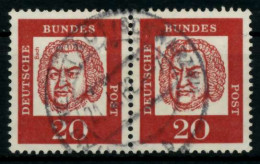 BRD DS BED. DEUT. Nr 352x Zentrisch Gestempelt WAAGR PAAR X95D246 - Used Stamps