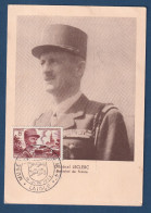 France - FDC - Premier Jour - Carte Maximum - Général Leclerc - Maréchal De France - 1953 - 1950-1959