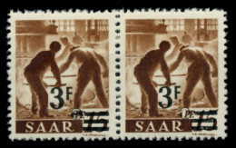 SAARLAND 1947 Nr 230ZII Postfrisch WAAGR PAAR X6D144E - Nuevos