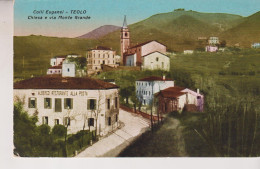 TEOLO  PADOVA  CHIESA E VIA MONTE GRANDE  VG  1936 - Padova (Padua)