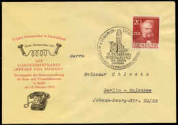 BERLIN 1952 Nr 97 BRIEF FDC X6E2CFE - Lettres & Documents