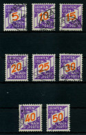 LIECHTENSTEIN PORTOMARKEN 1928 Nr 13-20 Gestempelt X6F6E0E - Portomarken