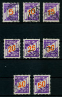 LIECHTENSTEIN PORTOMARKEN 1928 Nr 13-20 Gestempelt X6F6E0E - Segnatasse