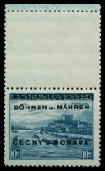 BÖHMEN U. MÄHREN Nr 19LSo Postfrisch SENKR PAAR Gepr. X70A32E - Unused Stamps