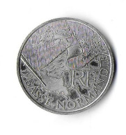 (Monnaies). France 10 Euros Des Regions Argent Ag Basse Normandie 2010 - Francia