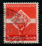 3. REICH 1935 Nr 572y Gestempelt Gepr. X7295BA - Used Stamps