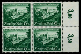 3. REICH 1940 Nr 748 Postfrisch VIERERBLOCK ORA X77D6BA - Ongebruikt