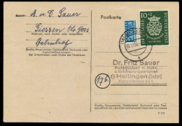 BRD 1950 Nr 121 BRIEF EF POSTKARTE X78B3F6 - Lettres & Documents
