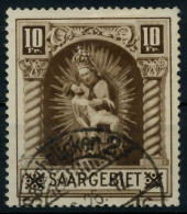 SAARGEBIET 1925 Nr 103II Zentrisch Gestempelt ATTEST X7B0EB6 - Oblitérés