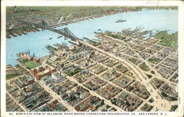 11690763 Camden_New_Jersey Birds Eye View Of Delaware River Bridge Philadelphia - Andere & Zonder Classificatie