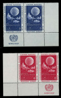 UNO NEW YORK 1957 Nr 55RZf-56RZf Postfrisch ECKE-URE X7BFC72 - Altri & Non Classificati