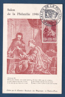 France - FDC - Premier Jour - Carte Maximum - Salon De La Philatélie - 1946 - 1950-1959