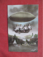 Babies In Airship.  Ref 6404 - Zeppeline