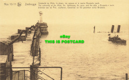 R623518 Nos 10 11. Nels. Zeebrugge. Extremity Of Mole Lighthouse Guns And Ship B - World