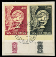 VATIKAN 1968 Nr 536-537 Zentrisch Gestempelt Briefstück X7C6BCE - Used Stamps